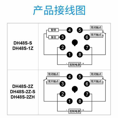 数显时间继电器DH48S-S DH48S-1Z DH48S-2Z循环延时控制器计时器