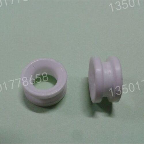 双面瓷眼13*7*7 双边瓷眼 纺织瓷眼 过丝圈 过线圈 白色耐磨瓷眼