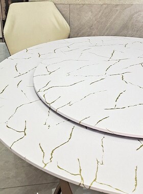 8N弹力圆桌套罩大理石纹圆桌布防水防油免洗餐桌布纯白色全包边台