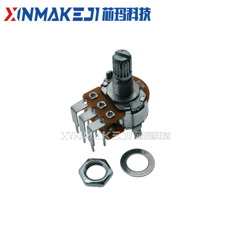 WH148c双联电位器 B10K B50K 台产外弯脚 音响功放电位器惠威D101