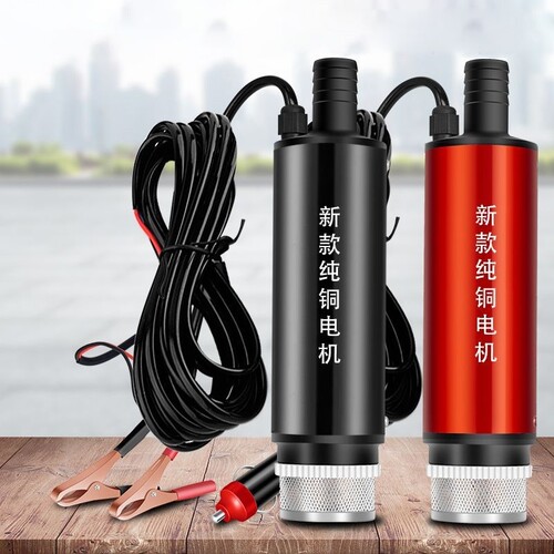 12v自吸柴油电动抽油泵24v大功率桶220v插神器
