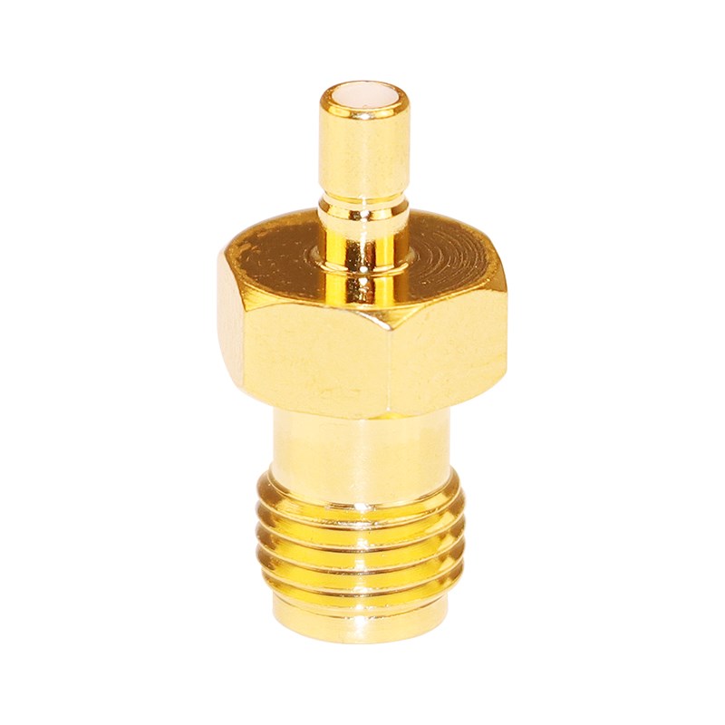 SMA转SSMB转接器镀金6GHZ SMA-K母转SSMB-J公头转换头测试头