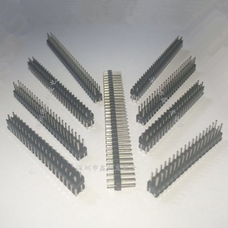 排针2.54mm 双排针2*2P/3/4/5/6/7/8/10/15/20/24/32/40P双排直针