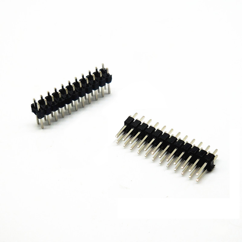 单排双排排针 1.27mm间距 直插针 1*2P/3/4/5/6/7/8/9/10/12-50P