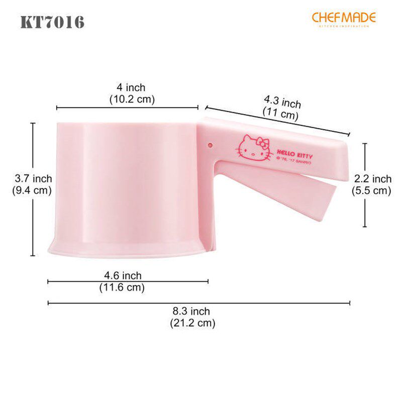 helloKitty猫面粉筛可爱半自动手压杯式糖粉筛面粉筛烘焙工具厨房