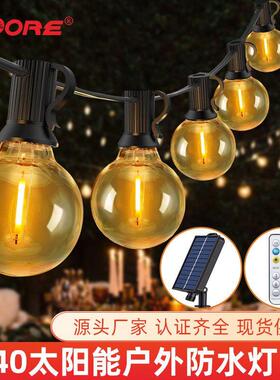 G40 solar LED light bulb string USB outdoor Neon lamp party