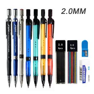 2.0mm with Lead Pencil Refil Colors Set Black Mechanical