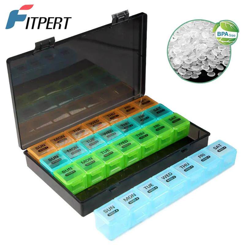 Large Monthly Pill Organizer 4 Weeks, Pill Box Organizer Wee