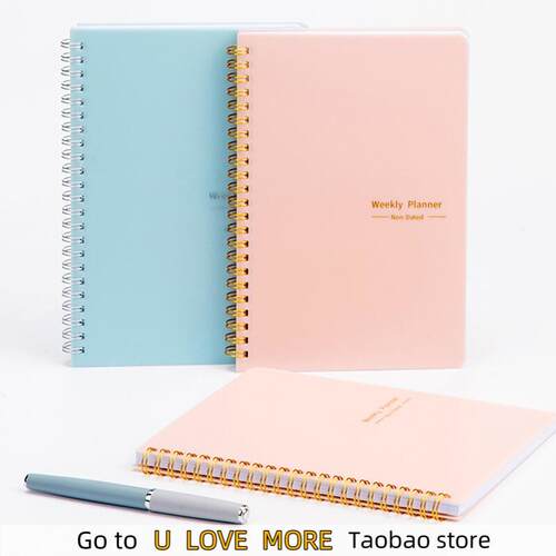 A5 Agenda Planner Notebook Weekly Planner 52 Week Goal Habit