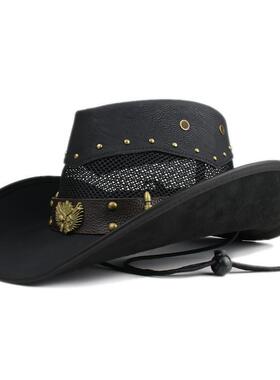 Double Gun Belt Leather Riding Hat 双枪皮带骑马沙滩帽