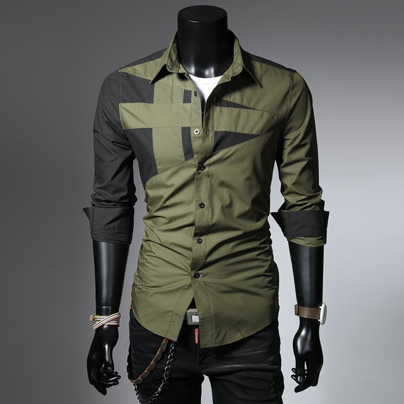 Men s Casual Shirts Slim Fit Social Shirt for Men 男商务衬衫