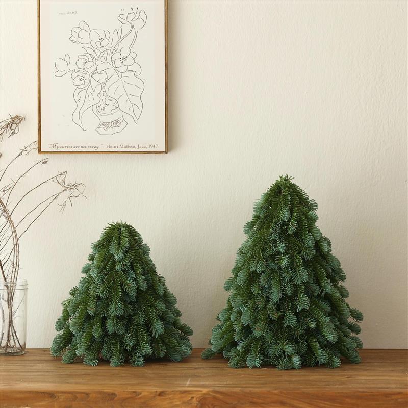 2024 New Pure PE Noble Fir Christmas Tree Desktop Decor