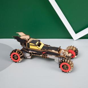 3D立体拼图手工制作木质拼装仿真车消防车模型开发diy玩具