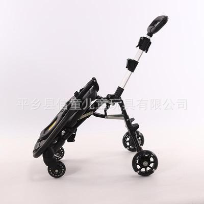 高景观儿童手推车夏季遛娃神器减震可躺可坐双向婴儿可折叠手推车