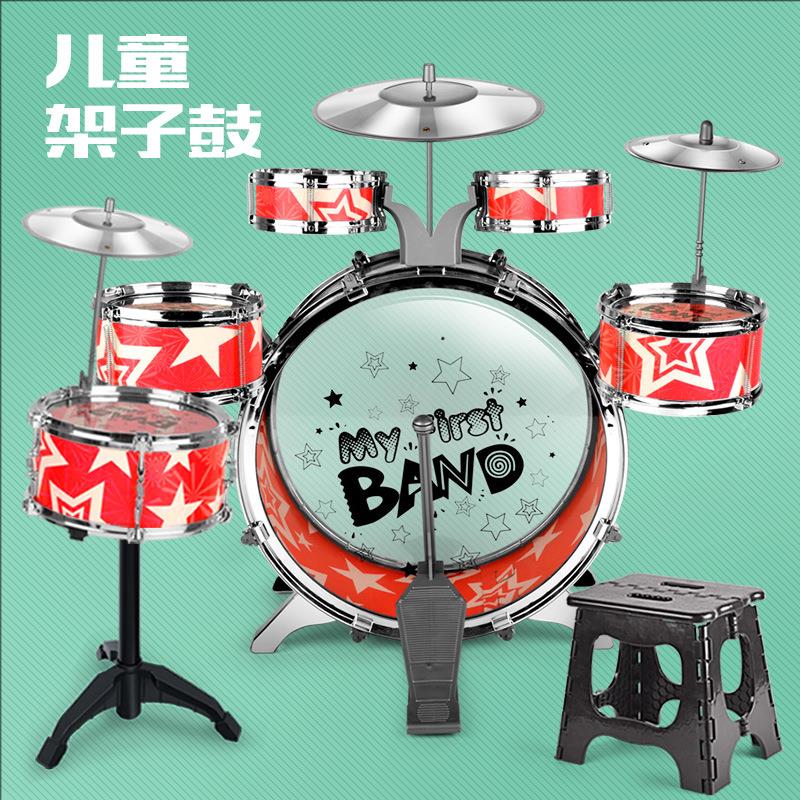 架子鼓儿童1-6-12岁初学者入门打击乐器玩具地摊厂家直销定制
