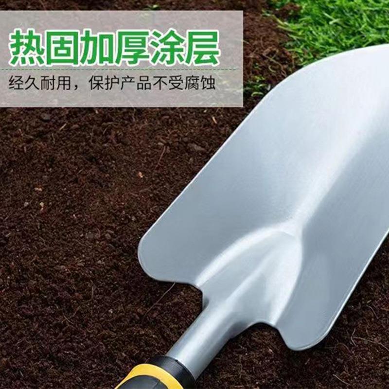 植树工具锄头铁锹两用园艺四件套户外挖土除草种菜工具小铲子盆栽