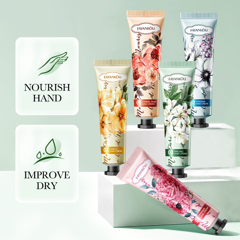 全英文FAYANKOU保湿秋冬防干裂护手霜伴手礼盒套装跨境