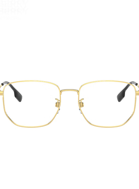 王府井免税 BURBERRY博柏丽光学架1352D1017-C3气质金色眼镜框架