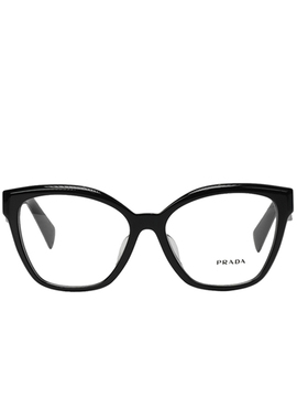 Prada/普拉达光学架20ZF-16K101-C4 黑色 全框男女通用眼海南免税