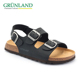 男 欧洲进口百搭凉拖进口双扣软木凉鞋 GRUNLAND格陵兰勃肯鞋 凉鞋
