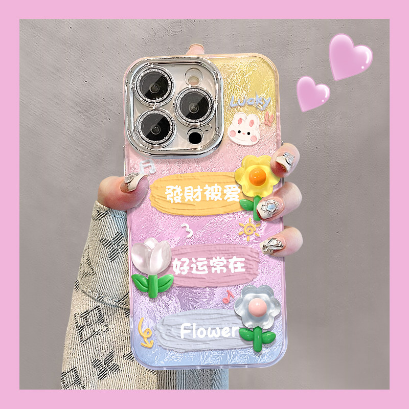 电镀玻璃壳招财猫适用苹果16promax手机壳华为mate60pro新款pura70酒红OPPOReno12可爱vivos19过年荣耀magic7