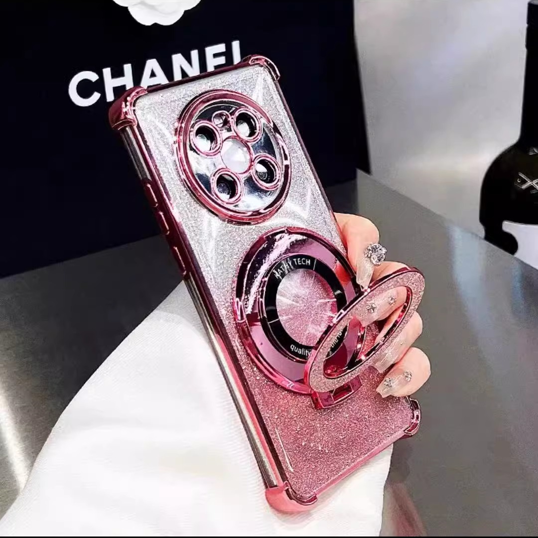 电镀支架防摔适用华为mate手机壳