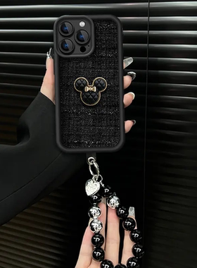 小香风米奇适用苹果16promax手机壳iPhone15/14/13新款pura70华为mate60pro女荣耀200个性reno12时尚x100轻奢