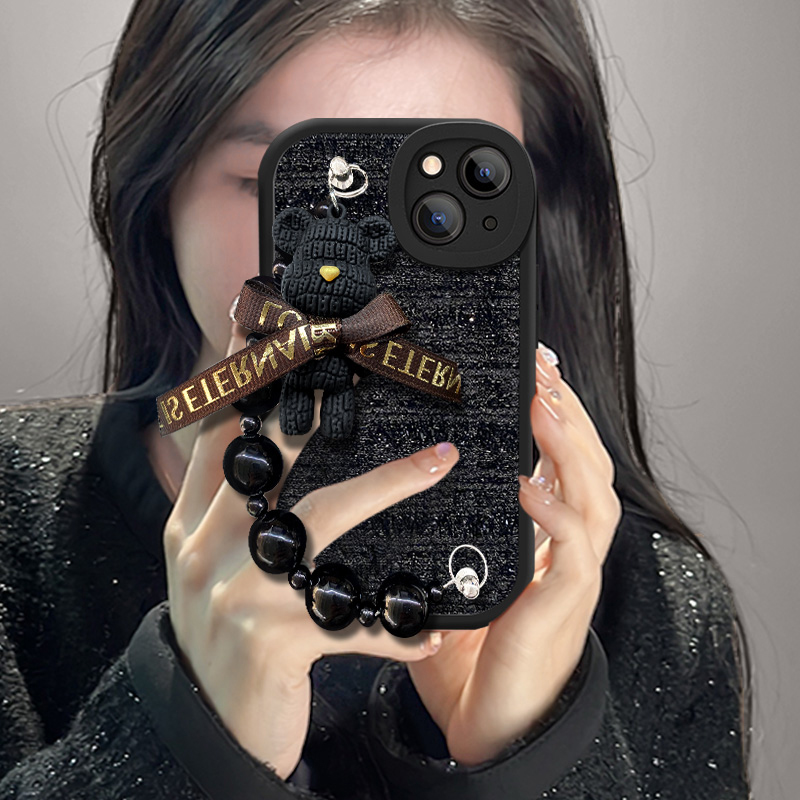 小香风菱格编织适用华为手机壳