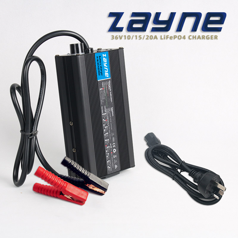 36v10a15a20A 43.8V磷B酸铁锂电池组智能充电器适用电动车机械设