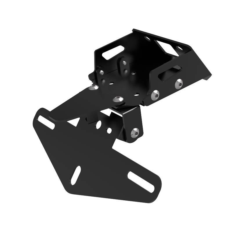 适用于春风675SR-R改t装牌照架短尾支架原车孔无损安装不锈钢配件