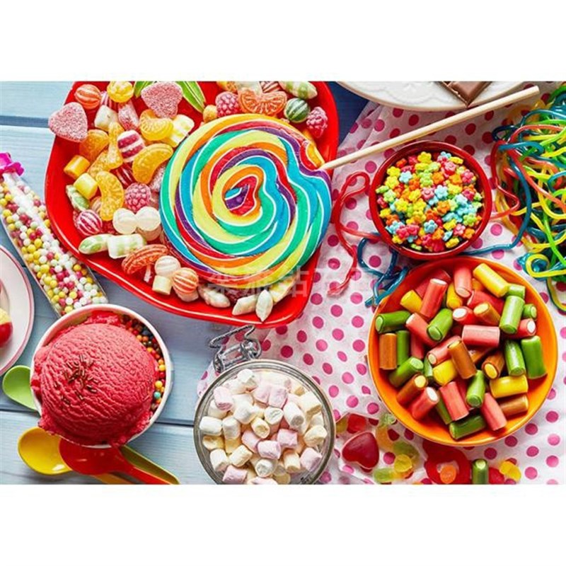 现代美式餐厅gDIY方钻满钻钻石画棒棒糖棉花糖糖果手工贴钻十字绣