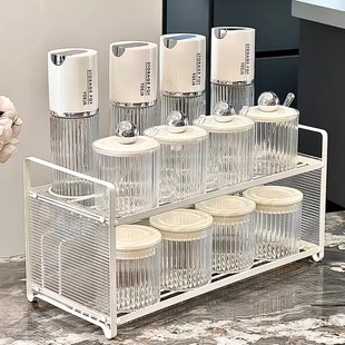轻奢调料罐油壶组合套装 新款 家用高颜值调料瓶盐盒酱油瓶组合