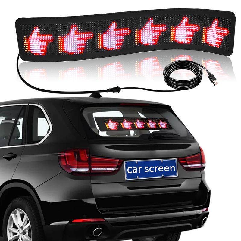 柔性LED软屏车载led广告屏汽车后窗led表情显示屏led超薄电子车贴
