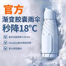 太阳伞遮阳防晒防紫外线女晴雨两用便携胶囊迷你五折口袋超小轻巧