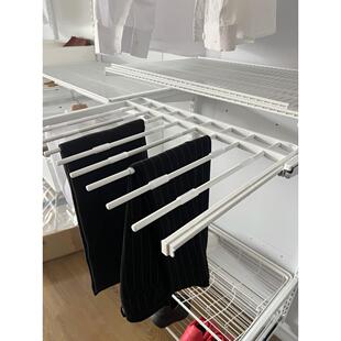 拉出裤架现代简单家庭衣柜内置顶部安装滑轨肋骨裤架无声裤挂五金