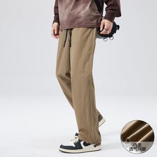 休闲裤 2023秋冬季 直筒束脚男式 高品质速干户外冲锋防水伞兵裤 新款