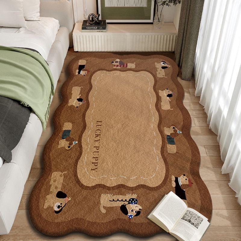 地毯卧室秋冬小清新加厚隔凉保暖床边毯柔软防滑好打理仿羊绒地毯