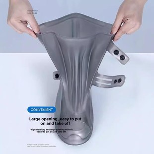 套耐磨硅胶雨靴下雨天脚套儿童 备美防滑防雨鞋 鞋 套防水加厚男女款