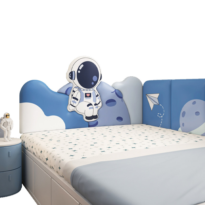 儿童房榻榻米防撞壁贴软包男孩太空人牀头板靠背垫防撞挡板墙面贴,居家布艺,床头靠垫,淘宝优惠券,粉丝福利购,淘宝优惠卷