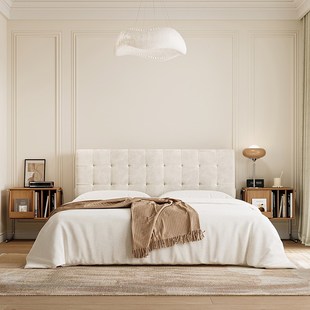 【芊芊郡主】奶油风床头靠垫榻榻米靠背简约现代卧室床头软包定制