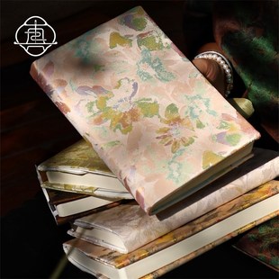 真我 古典夏花 优雅复古油画风手账帐本手工布书衣日记笔记本a5a6