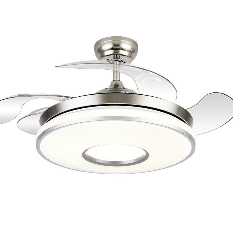 安装家用电扇灯卧室客厅餐厅一体吊灯隐形H风扇灯2025新款现代简