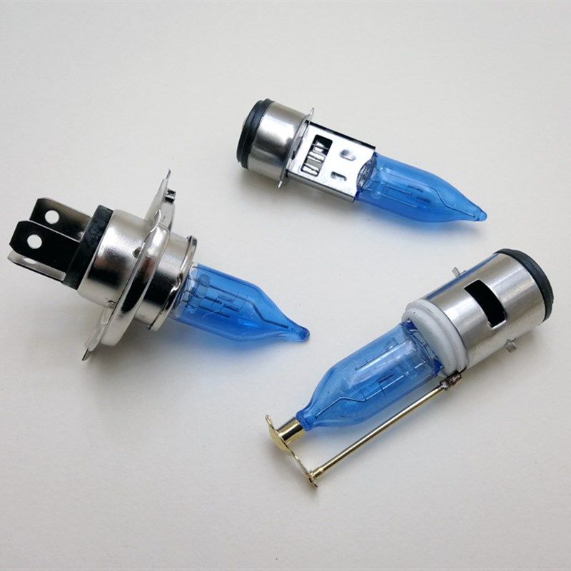 摩托车12V35W疝气灯泡太子150男士车125弯梁车110灯泡前大灯泡