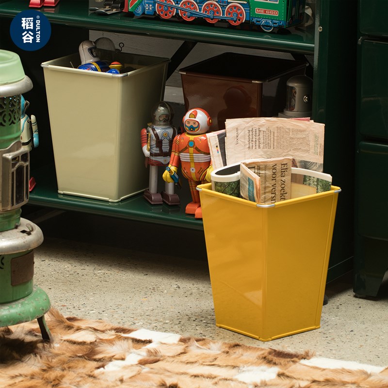 稻谷藏库DULTON金属收纳桶 铁皮垃圾桶P家用收纳储物 醒花桶