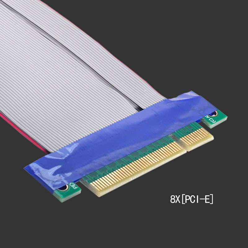 PCI-E 3.0 jx8公对母延长线 pcie Riser卡8x直插卡测试显卡EP-008
