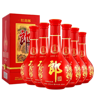 郎酒 红花郎红十 第五代 53度酱香型白酒 500ml*6瓶 整箱装
