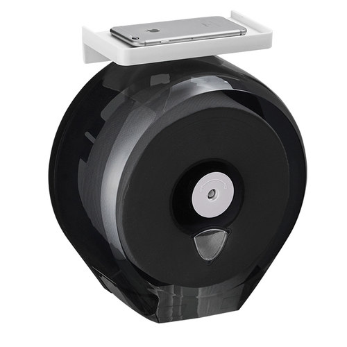 免打孔公共卫生间盘纸厕纸盒大卷纸盒壁挂式抽纸厕所纸巾架卷纸筒