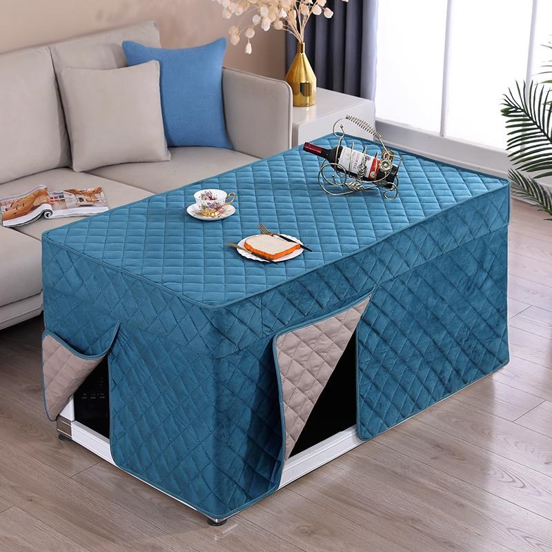 新款烤火桌子罩套l长方形茶几罩加绒加厚电炉罩家用取暖桌罩烤火