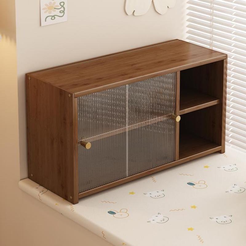 飘窗置物架阳台小书架家用简易小书柜榻榻米矮柜窗台储物柜杂物架