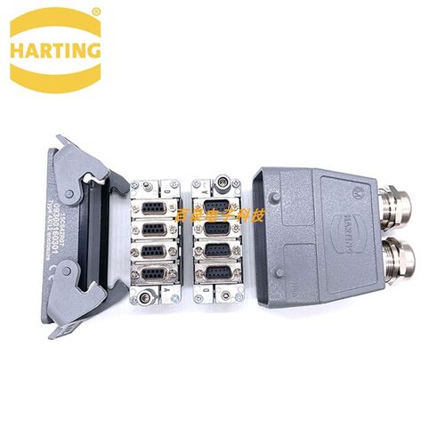 HARTING组合重载连接器 4位4组双出线 哈丁DB9模块组合插头 唯恩